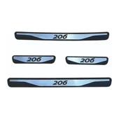 206 Kapı Eşiği 1998-2013 New Krom Kapı Eşiği 4 Parça Paslanmaz Çelik thumbnail 1