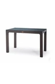 ZİYNET HOME Rattan Masa 70x120 Sabit Camlı Masa - Bahçe balkon teras A Plus Orta Boy Masa - 11