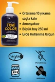 Truecolor Gece Mavisi Saç Boyası Seti Saç Açıcı ve Eldivenli - 2