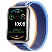 Huawei Watch Fit 2 Uyumlu Wander Trail Loop Spor Yumuşak Kumaş Kordon  Koyu Mavi thumbnail 1