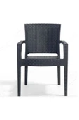 ZİYNET HOME Rattan Sandalye 4 Adet Rattan Victor Kollu Sandalye Koltuk 4'lü Set A plus - 2