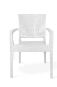 ZİYNET HOME Rattan Sandalye 4 Adet Rattan Victor Kollu Sandalye Koltuk 4'lü Set A plus - 11