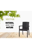 ZİYNET HOME Rattan Bahçe Balkon Masa Takımı  4 Kişilik Victor Koltuk 90x150cm Camlı Set Pro 1. Kalite thumbnail 6