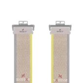 Huawei Watch Fit 2 Uyumlu Wander Trail Loop Spor Yumuşak Kumaş Kordon  Sarı thumbnail 3