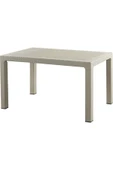 ZİYNET HOME Rattan Masa 90x150 Camsız Masa - Bahçe balkon teras 1. Kalite Büyük Boy - 7