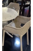 ZİYNET HOME Royal 4 Adet Sandalye Koltuk Rahatlığı A Plus Yeni Sezon Rattan Bahçe Teras Balkon sandalyesi - 6