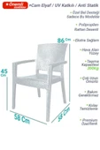 ZİYNET HOME Rattan Sandalye 4 Adet Rattan Victor Kollu Sandalye Koltuk 4'lü Set A plus - 12