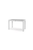 ZİYNET HOME Rattan Masa 70x120 Sabit Camlı Masa - Bahçe balkon teras A Plus Orta Boy Masa - 1