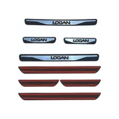 Logan Kapı Eşiği 2005-2013 New Krom Kapı Eşiği 4 Parça Paslanmaz Çelik thumbnail 2