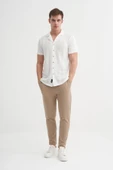 Cazador Örme Erkek K.Kol Gömlek Slim Fit Ekru 2000 - 4