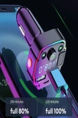 Transmitter Bluetooth FM Araç Kiti Kolay Bağlantı Araba Müzik Mp3 Çalar Oto Çakmaklık Hızlı Şarj - 2