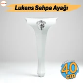 Lukens Beyaz Gümüş Sehpa Masa Ayakları 40 cm Plastik Ayak Mobilya Zigon Çay Orta Sehpası Ayağı Sehpa - 1