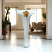 Lukens Sehpa Masa Ayakları 40 cm Beyaz Plastik Ayak Mobilya Zigon Çay Orta Sehpası Ayağı Sehpası - 5