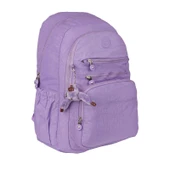 Relaxion Ortaokul-Lise Krinkıl 5 Bölmeli Aksesuarlı Okul Sırt Çantası 16SYG30-Mor - 1