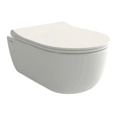 Bocchi V-Tondo Rimless Asma Klozet Mat Beyaz - 1