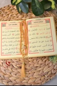 Kutulu İnci Tesbihli Yasin Kitabı Çanta Boy Termo Deri Kaplı Gold– Arapça, Türkçe Okunuşlu ve Mealli – 128 Sayfa  Hac Umre ve Mevlit Hediyeliği thumbnail 2