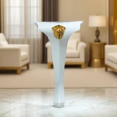 Lukens 4 ADET Beyaz Gold Sehpa Masa Ayakları 40 cm Plastik Ayak Mobilya Zigon Orta Sehpası Ayağı thumbnail 6