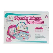 Nessiworld  HE0632 HE0639 Pink Babycim Unicorn Pianolu Oyun Halısı -Birliktoys - 2