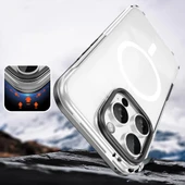 Apple iPhone 16 Pro Max Kılıf M-safe Şarj Özellikli Çıkarılabilir Arka Yüzeyli Zore Polar Kapak - 10