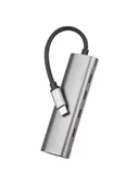 TYPE C TO USB-C ÇOKLAYICI 60W ŞARJ ADAPTÖRÜ USB 3.0 5 İN 1 PD ÇOKLAYICI ÇEVİRİCİ thumbnail 1