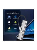 TYPE C TO USB-C ÇOKLAYICI 60W ŞARJ ADAPTÖRÜ USB 3.0 5 İN 1 PD ÇOKLAYICI ÇEVİRİCİ thumbnail 4