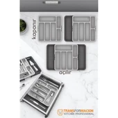 Modacar Çift Taraflı Uzayabilen Ayarlı Çekmece Içi Kaşıklık - 1