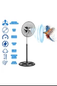 5 Metal Kanatlı Soğutucu Vantilatör pervane 3 Kademe Hız Kontrol 18"inch - 80w - 1