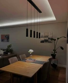 MYLİGHTS  AMPULLÜ  SIRALI MASA ÜSTÜ BEŞLİ SARKIT AVİZE  GU10  LED ampul. Gün isigi dahildir - 2