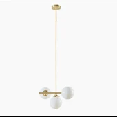 MYLİGHTSmodern spor avize üçlü salon avize mat sarı kaplama - 1