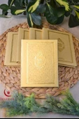 Yasin Kitabı Çanta Boy Termo Deri Kaplı Gold 5 Adet– Arapça, Türkçe Okunuşlu ve Mealli – 128 Sayfa  Hac Umre ve Mevlit Hediyeliği thumbnail 1