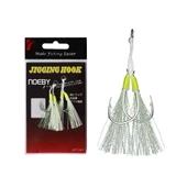 Noeby Jigging Hook Lj10 1/0 Assist Glow 2 Pcs - 1