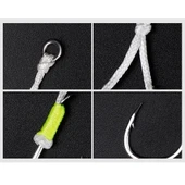 Noeby Jigging Hook Lj10 1/0 Assist Glow 2 Pcs - 3