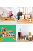 Bambu 3 Katlı Stand Organizer, Baharatlık Düzenleyici - 4