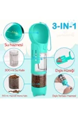 Kedi Köpek Evcil Hayvan Portatif Çok Amaçlı Suluk ve Mama Kabı - 300 ml + 150 ml - 10