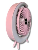 S24 Taşınabilir Masaüstü Pembe Usb Fan - 3