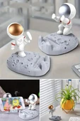 Mini Astronot Model Telefon ve Tablet Tutucu Standı - 2