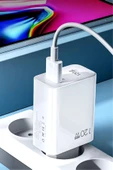 Hızlı Şarj Type C Uçlu Kablolu Şarj Aleti 120W USB - 1