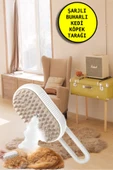 Yumuşak Silikonlu Saplı Buharlı Kedi Tarağı, Buharlı Kedi & Köpek Yıkama Fırçası Tarağı - 1