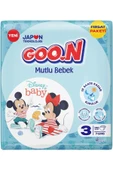 Goo.n Goon Mutlu Bebek Bebek Bezi Beden:3 (7-12KG) Midi 100 Adet Fırsat Pk - 1