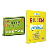 Evrensel İletişim 2.Sınıf Bilsem Tablet ve Editör Soru Bankası Seti 2 Kitap - 1