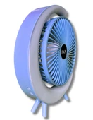 S24 Taşınabilir Masaüstü Mavi Usb Fan - 3