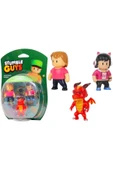 Stumble Guys 3’lü Figür Seti - Ms Stumble – Gamer Gina – Inferno Dragon - 1
