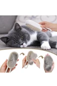 Yumuşak Silikonlu Saplı Buharlı Kedi Tarağı, Buharlı Kedi & Köpek Yıkama Fırçası Tarağı - 2