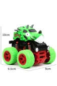 Yeşil Dört Tekerlekli Çekişli Çocuk Dinozor Oyuncak Arabası - 4