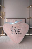 Hediyelik Kalpli Peluş Sıcak Su Torbası - Love, Termofor Sıcak Su Torbası Pembe - 4