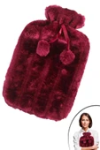 ® 2 Litre Ponponlu Peluş Sıcak Su Torbası - 1