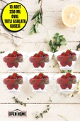 15 Adet Plastik Oval Tatlı Salata Çerezlik Kasesi 250 Cc - 2