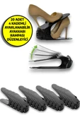 20'li Ayarlanabilir 4 Kademeli Ayakkabı Rampası Set Siyah - 1