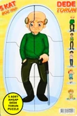 Kat Kat Dede Torun Puzzle 5 Kat (Ahşap Yap Boz) Oyuncak - 1