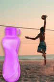 Waterfresh 1500 ml Matara Okul Işyeri Spor Salonu Için Uygun & Su Şişesi & Suluk - Mor - 2